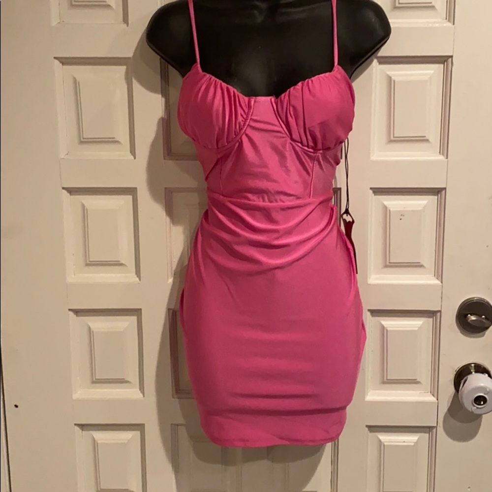 Brand new pink Haute Mondae dress